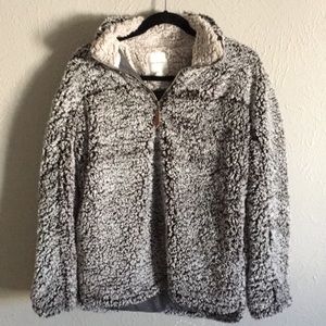 Thread & Supply Gray Teddybear Pullover